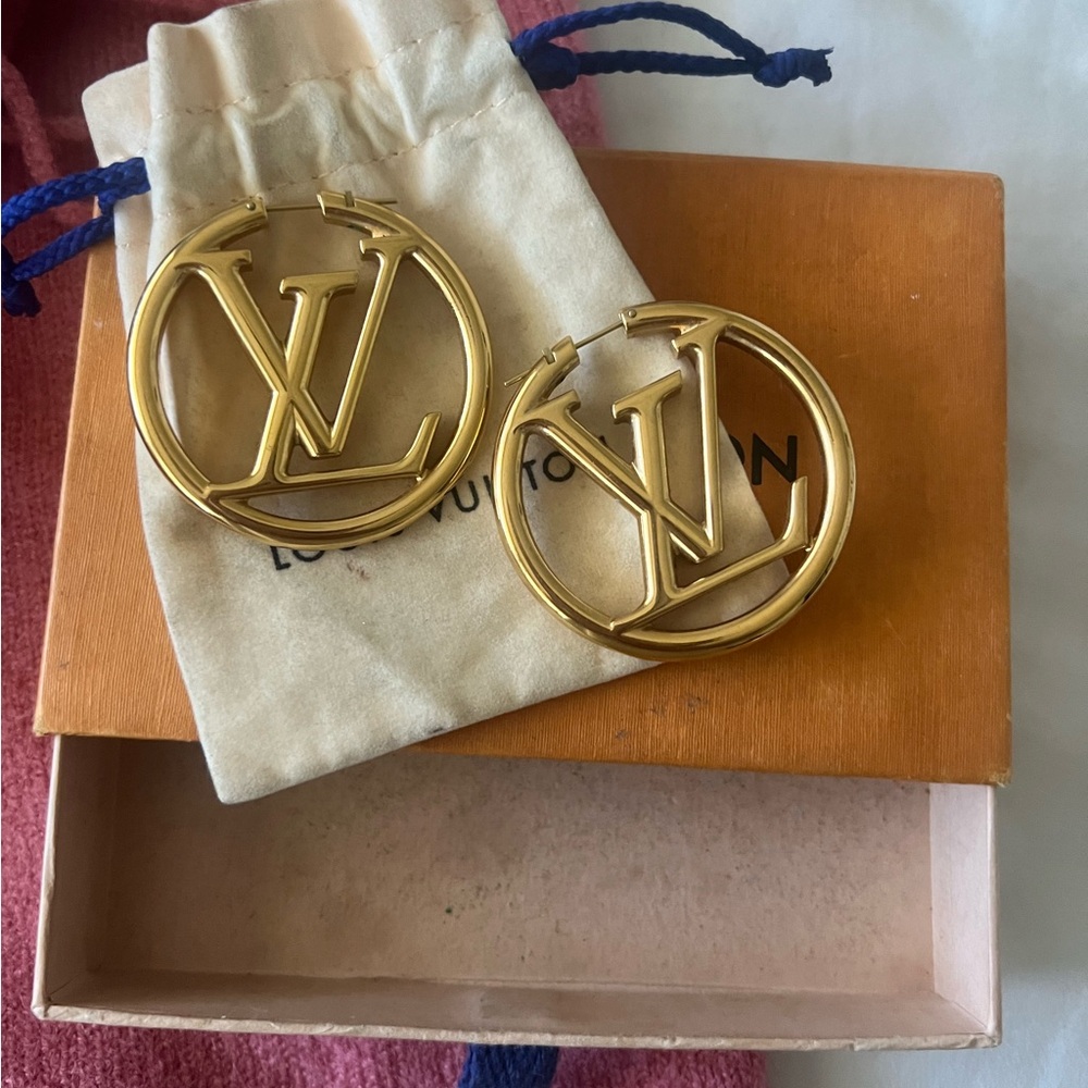 Louis Vuitton Louise Hoop GM Earrings